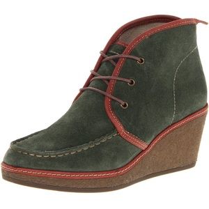 Olukai green wali wedge moccasins shoe 6 new